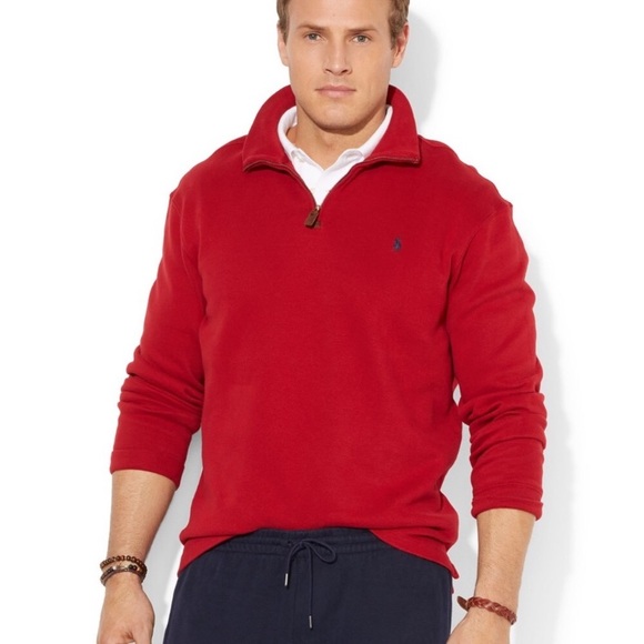Polo Ralph Lauren Other - Men’s polo sweatshirt 1/4 zip red size medium